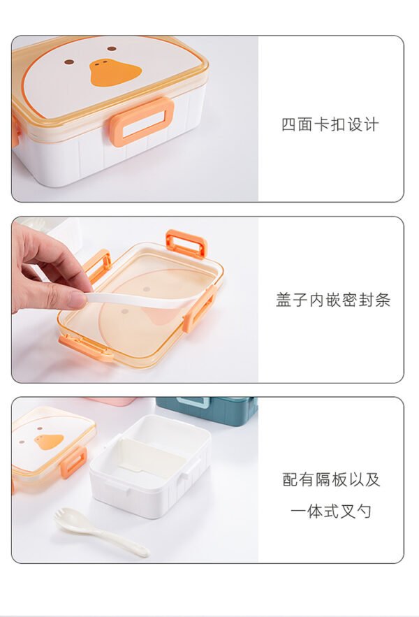 Baby food Grade Lunch box- Blue - Image 5